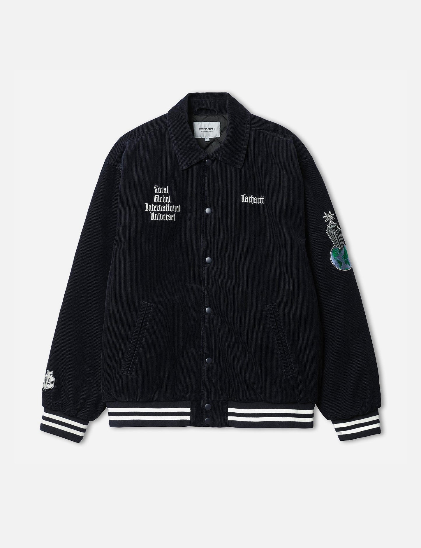 Letterman Jacket - Dark Navy Blue/Wax