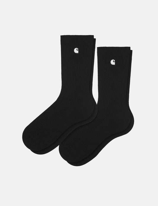 Madison Pack Socks (2 Pack) - Black/White