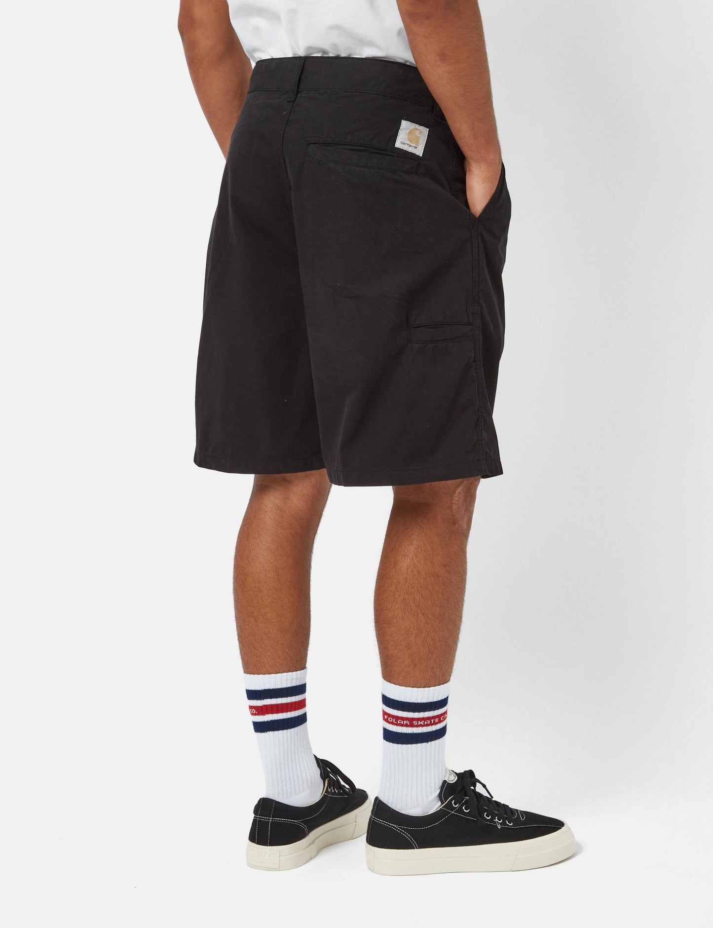 Colston Shorts (Loose) - Black Stone Washed